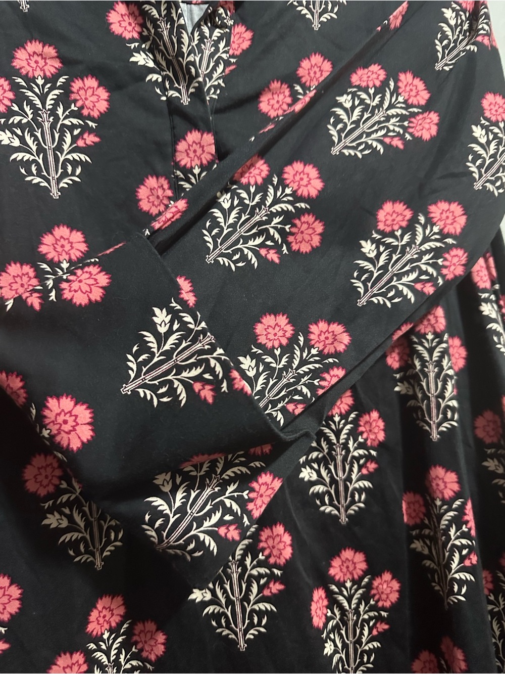 Tuckernuck Black Mini Dress with Pink and white Floral Print size M - Picture 8 of 11